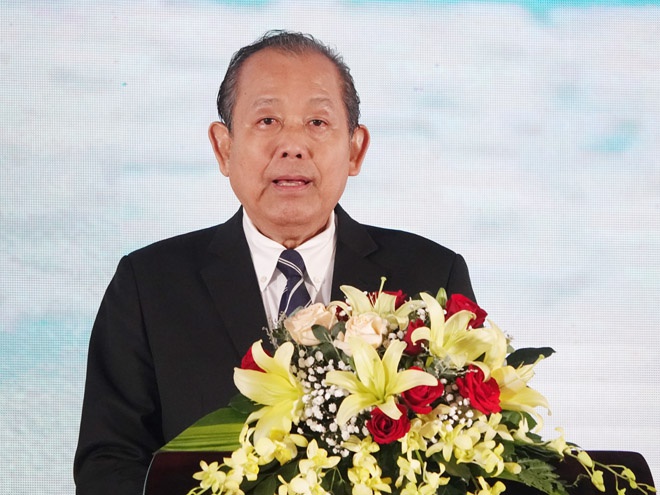 Phó thủ tướng Trương Hòa Bình dự lễ khởi công khu công nghiệp Becamex Bình Định - ảnh 3