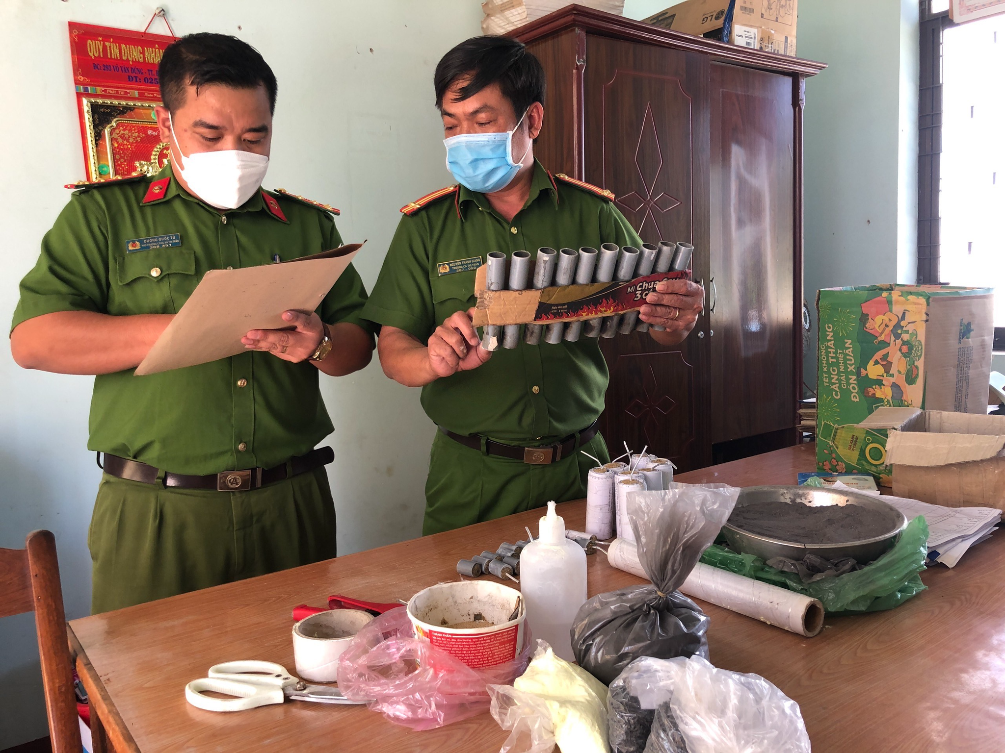 Bình Định: Một học sinh tự chế tạo pháo  - ảnh 1